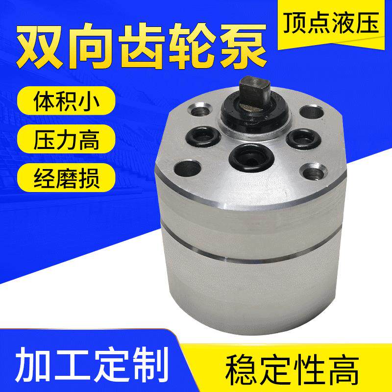 小型双向齿轮泵微型双向泵单向泵小排量油泵农业液压机械齿轮泵