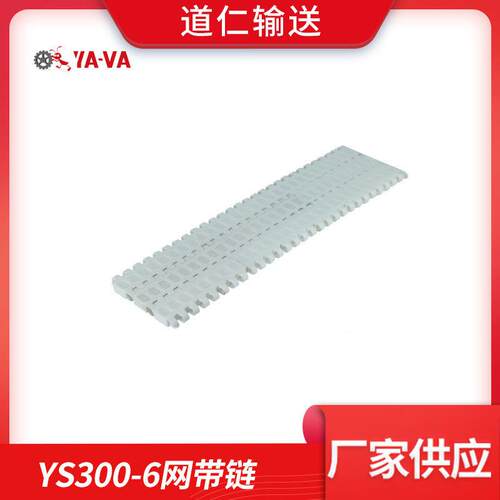 网带输送配件网带链塑料输送配件YS300-6承重力强输送流水线