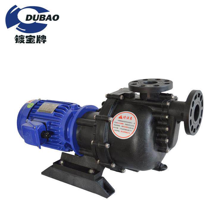 耐酸碱塑料自吸大头泵高扬程污水大头泵2.2KW耐酸泵防腐蚀化工泵