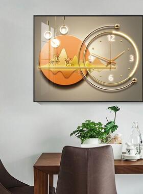 电表装装饰画免打孔安简约箱客厅钟表挂画ZLD遮总开挡关配电箱电