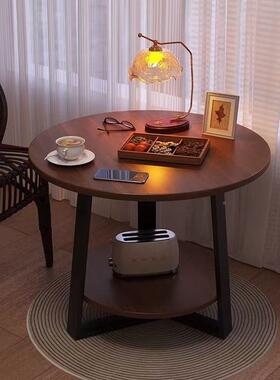 几客厅家用户型台沙ZQL发边茶几小桌子圆形阳茶桌卧室小床头可移
