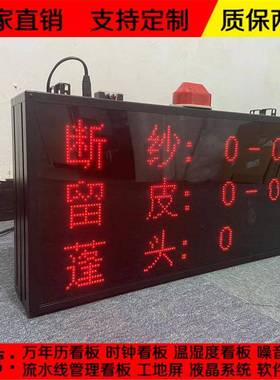 断纱皮SLED声光报警子看板R485留通信网口PLC11modbu电s车间管理