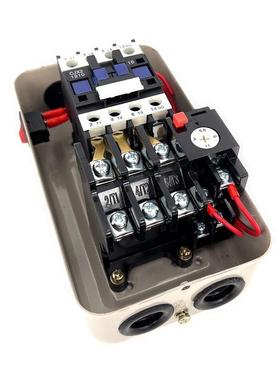 空压机侧磁力动QCX5器-12DFF380V4KW面一个启开关电动机过载保护