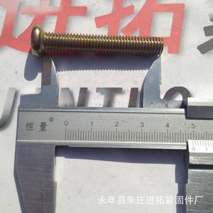 镀具连接家螺M8×50内六角LD-060螺丝钉平圆头彩锌机螺钉进拓螺丝