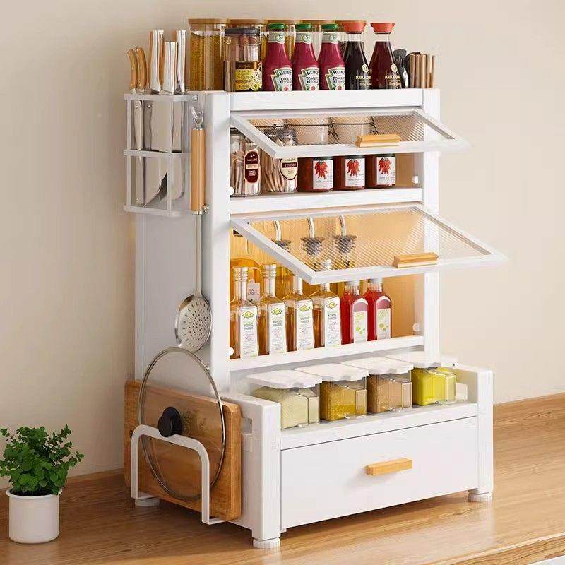 厨盐调YMC味罐收纳盒厨房置多物架料置物架台面调功房能调料品置