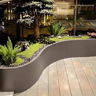 户外异形造景花庭院弧形ILG植箱阳种台转角花盆庭院露花台种植箱