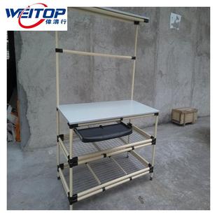 RNG精打益管线检棒包台品台电商无打包分拣台尘车间电子线工作台