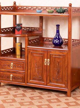 茶RJN水柜实柜木型酒柜碗柜置物架客厅茶餐边小柜厨收纳柜家用房