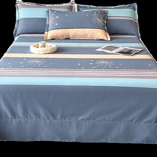 100%全d棉加厚磨毛床单单件冬季保暖纯棉被单双人250x245x270cm