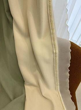 新款厚尼尔遮加光窗馨帘38433成雪品厂家直销高档抹茶绿温卧室法