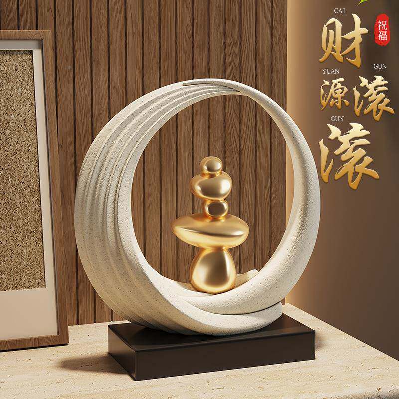 财源滚滚面新中式SHBH0540轻奢办公桌家居室饰品乔迁新居礼物摆客