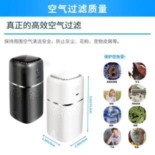 负离车载KQJHQ001空气净化器小型迷你子除烟味异复味合滤芯化车载