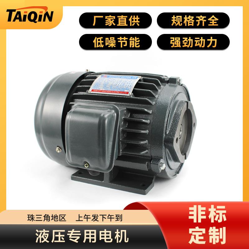 现货液压站铜线电机0.75kw1HP三相异步电机液压动力单元