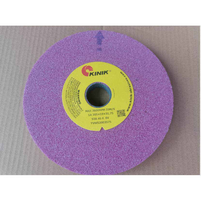 中国砂轮铬刚玉红色金力砂轮KINIK93A46K205*19*31.75