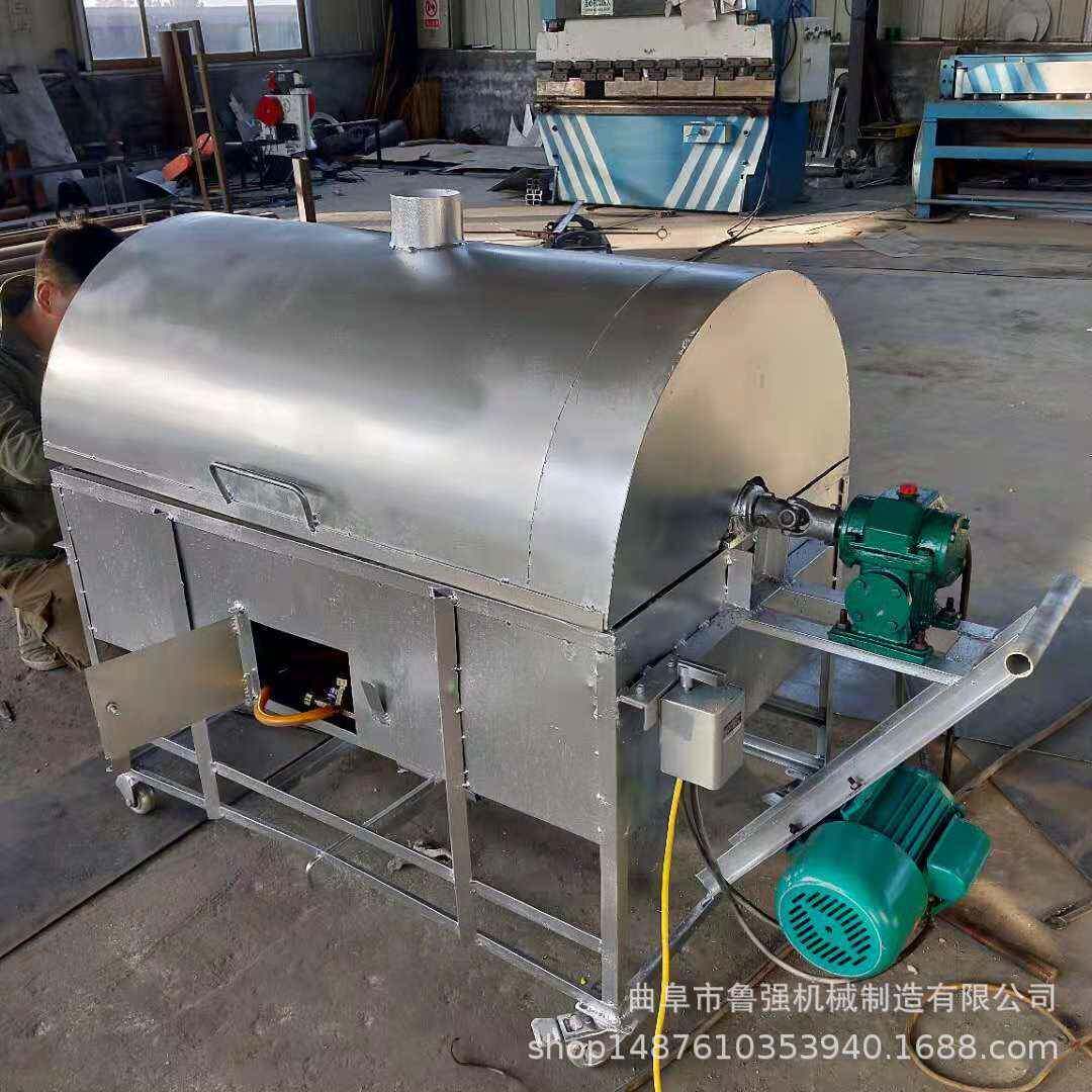 油坊芝麻菜籽炒料机小型电动滚筒炒货机松子葵花籽翻炒机