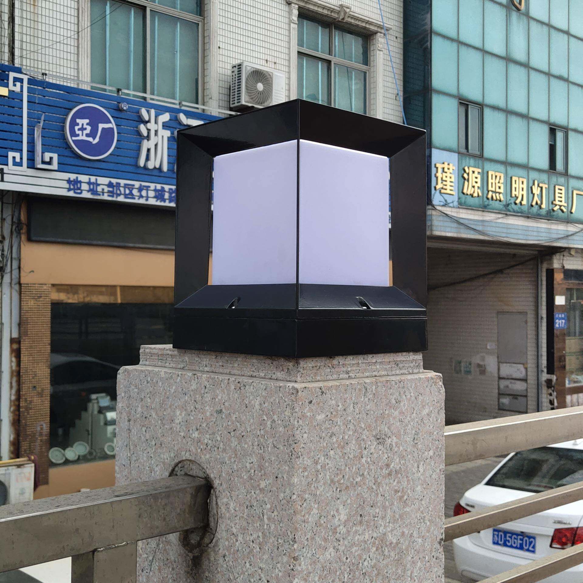 压铸铝柱头灯户外防水LED围墙灯室外别墅公园草坪装饰庭院景观灯