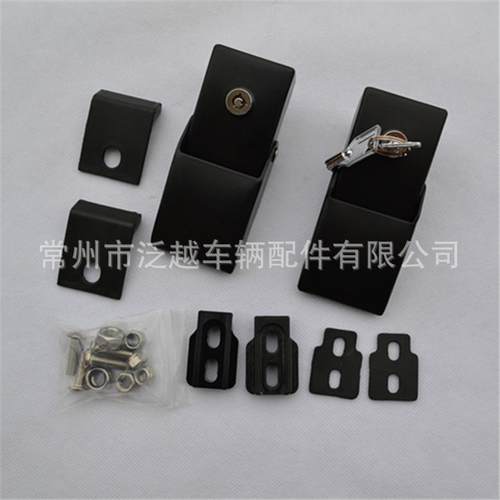 适用吉普牧马人机盖锁搭扣引擎盖锁扣金属带锁搭扣防盗
