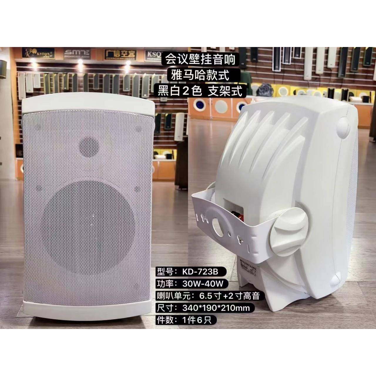 会议带高音壁挂音响黑白两色定阻定压公共广播壁挂音箱