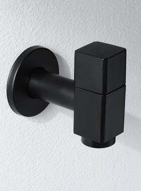 HIDEEP黑色单冷水嘴滤水嘴起泡器浴室阳台拖把池龙头HI10009A