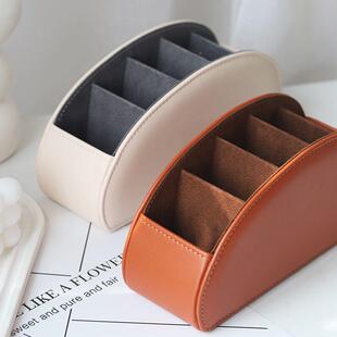 桌面收纳盒创意物简约文具客收纳办公杂TFK收纳厅茶几遥室控器收