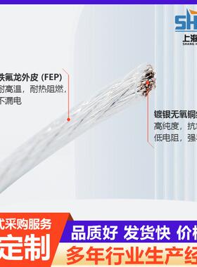 FF46-2氟龙镀银高温线F耐EP27140铁0.12平~205平高温镀银导线