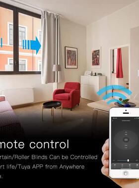 涂鸦wifi触摸智能窗帘开关定时手机控制AlexaGoogle语音语音控制