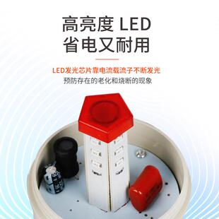 计时报警器定时循环工业设备时间倒记时提醒器数显声光报警灯