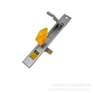 锌合金小平开锁高透网纱窗锁平移窗自动锁推拉门手动钩锁窗户锁扣
