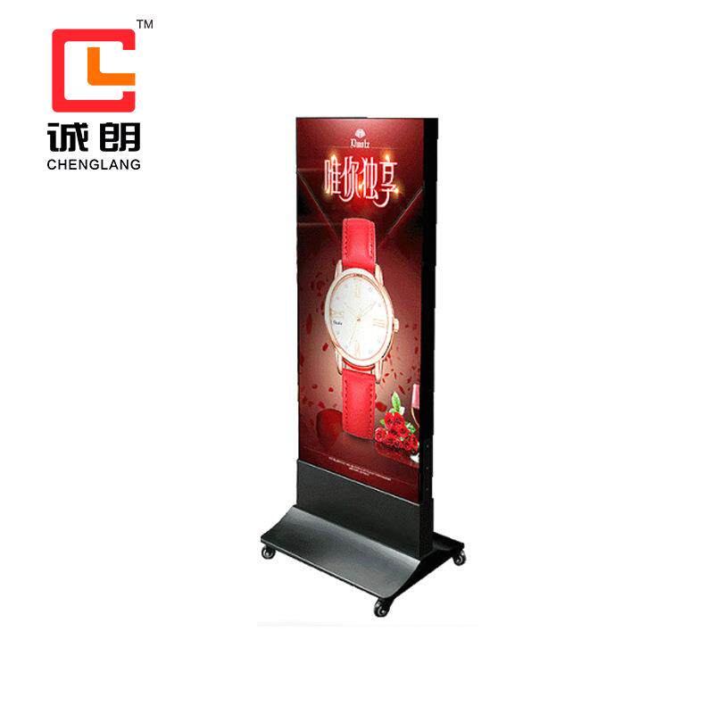 双面移动灯箱 6cm双面卡布料灯箱 展示广告招牌灯箱 落地立体LED