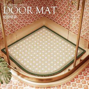 浴室扇形防滑垫全铺卫生间冲凉房专用地垫洗澡间沐浴防摔弧形脚垫