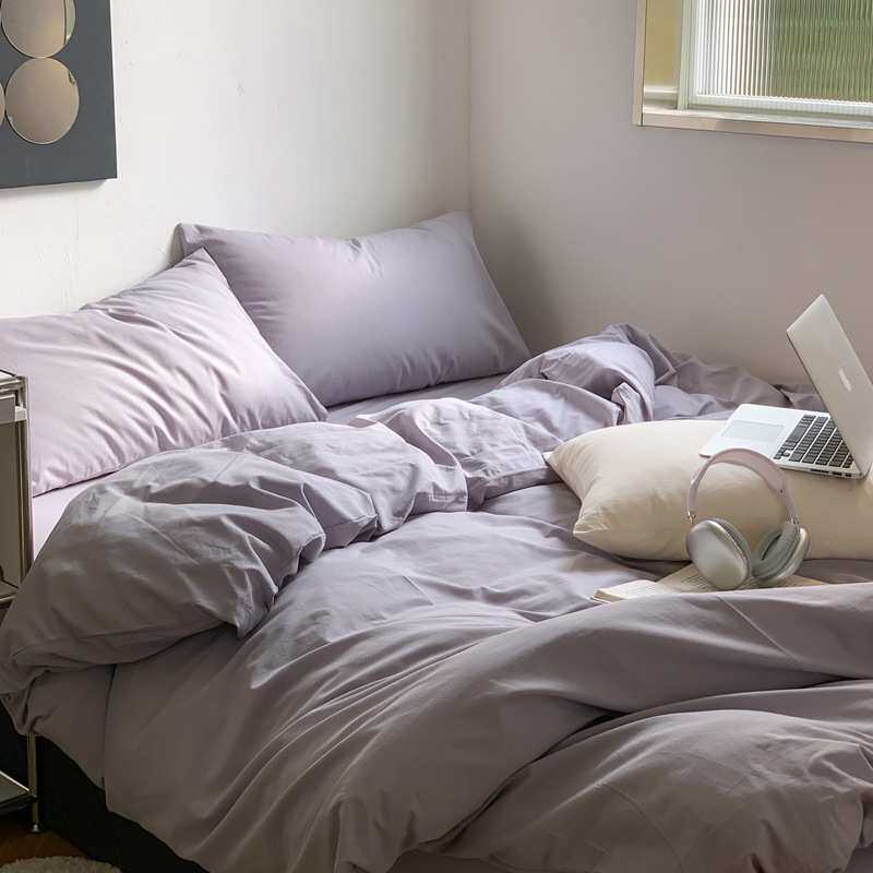 墨尔本篇章/中古风全棉水洗棉四件套纯棉床上用品被套床单三件套