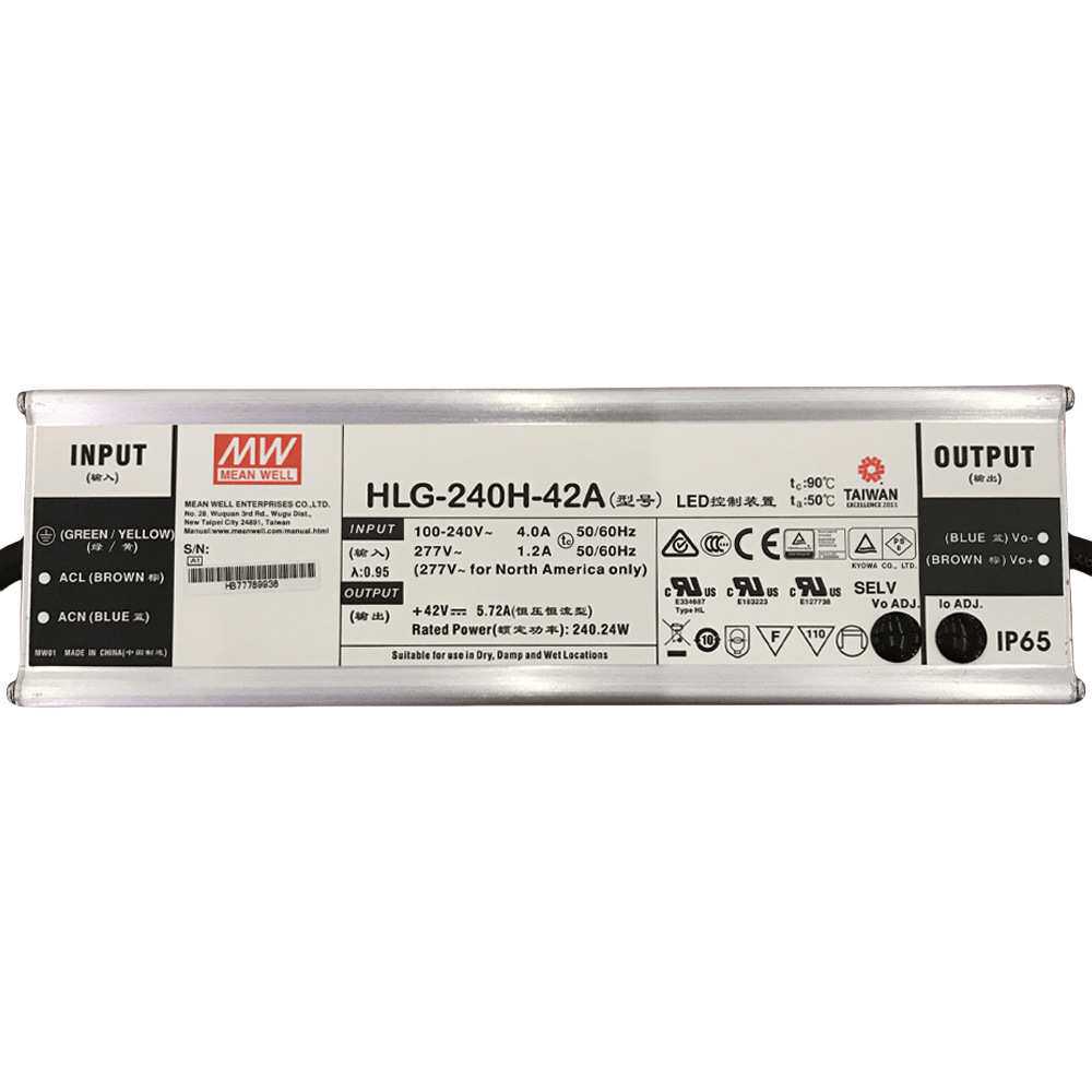 明纬电源 HLG-240H-48AB   240WLED高架照明电源