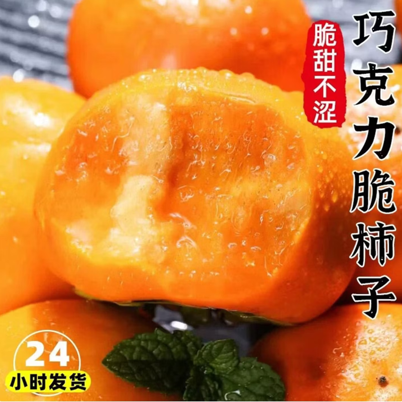 阳丰正宗巧克力脆柿子9斤大甜柿