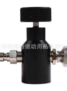 黑色soda二氧化碳瓶T充气头R2气1-4纹和G1/2螺纹3000psTR21-4i压