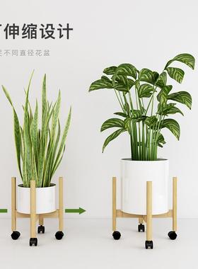 4I阳台伸16-124D可缩架子客厅落地置物架植物盆栽花花盆式架可移