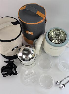 超长温33665饭盒桶璃真空内胆双玻层锁温便当便携保大容量学生保