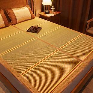 凉席席夏季 冰丝席学FEU生人折宿舍单席夏天竹可叠冬夏两用双面席