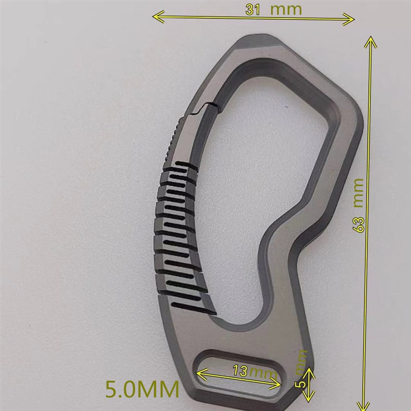 钛合金腰挂皮带钥匙扣挂件男女士锁匙圈环创意大方个性汽车链挂饰