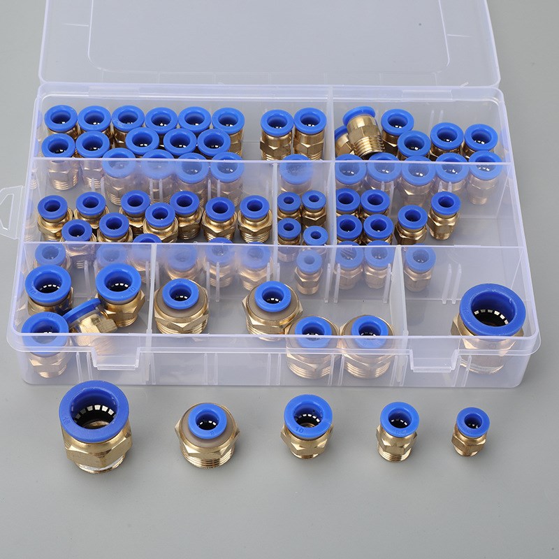 PC接头72件套气动气管PC8-02快速接头pc12-04快插10-03空压机气泵