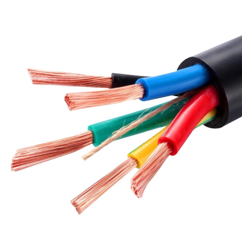 高压铜芯电缆线 YC橡套线 3*4+2*2.5橡皮绝缘紫铜线电机工程电线