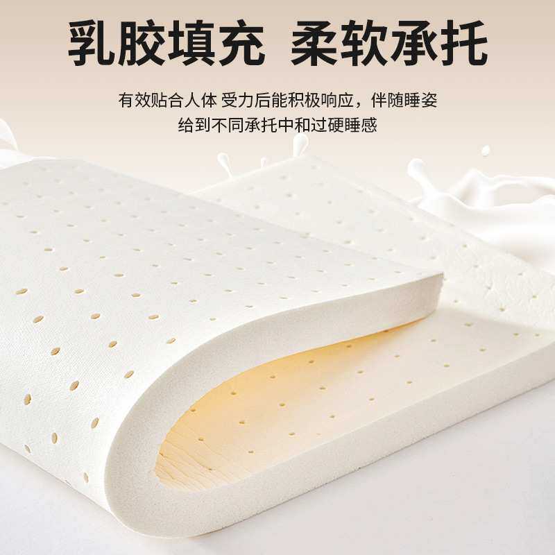 泰国乳胶海绵床垫加厚保暖家用双人榻榻米单人宿舍折叠软床垫铺底