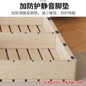397无床头透出气防潮排架实木榻榻米床骨架床租屋日式 矮民宿风地