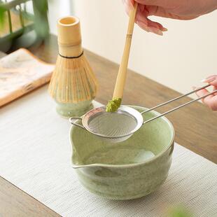 百立抹茶MCW-13装套茶筅点茶打茶工具茶筅立日本瓷式家用搅拌器陶