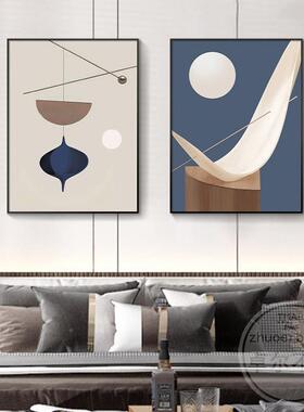 现代简卧画室床头装FM841505饰画主壁卧背景墙画轻约奢两联房间温