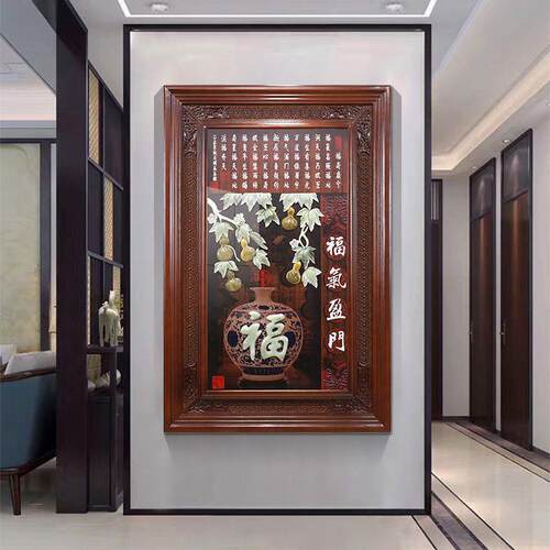 客厅入户玄关装饰画立体