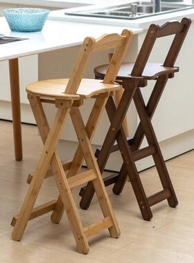 小板凳户家用实木简折叠凳高凳靠背高脚凳马BIF子便携式外扎折易