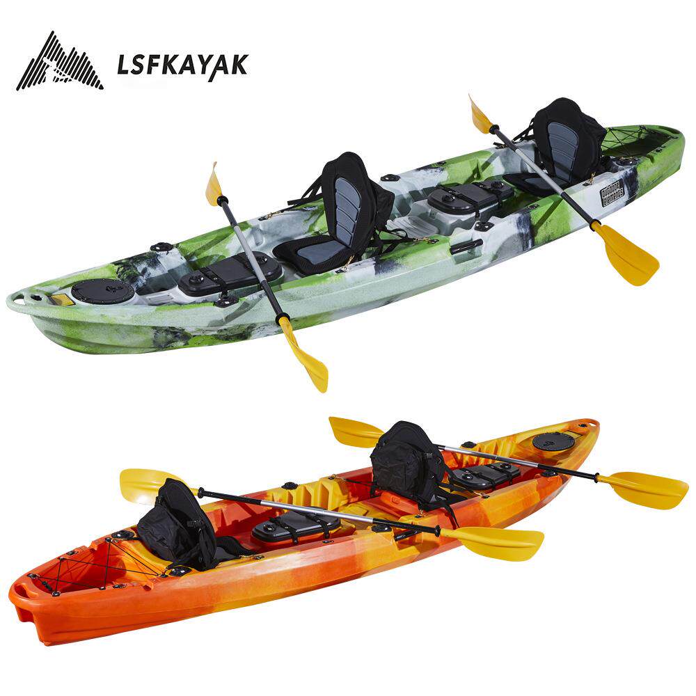 双人平台舟带座椅 双人船 三人船 三人皮划艇 三人艇 2+1家庭船