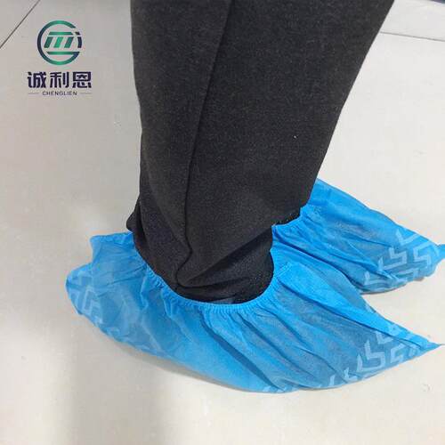 厂家一次性鞋套无纺布加加大鞋TSR鞋无尘车套间防滑厚耐磨防尘套