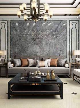 内天然地灰色墙奢石背景香格里63444拉灰室大理石板砖洗手池