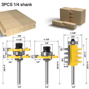 3件套榫合刀3件套3齿拼合板刀三齿T型刀榫合刀锥木齿榫刀地板工